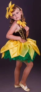Карнавальный костюм «Подсолнух» для девочки