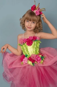 Карнавальный костюм «Принцесса Роз» для девочки