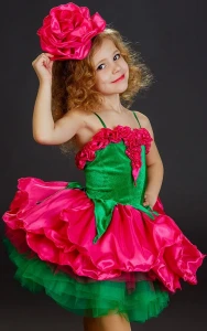 Детский костюм Цветок «Роза» для девочки