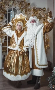 Новогодний костюм «Снегурочка» (золото)
