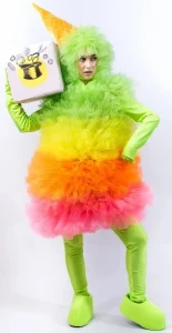 Аниматорский костюм Фьёк «Мороженка» (разноцветный)