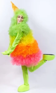 Аниматорский костюм Фьёк «Мороженка» (разноцветный)