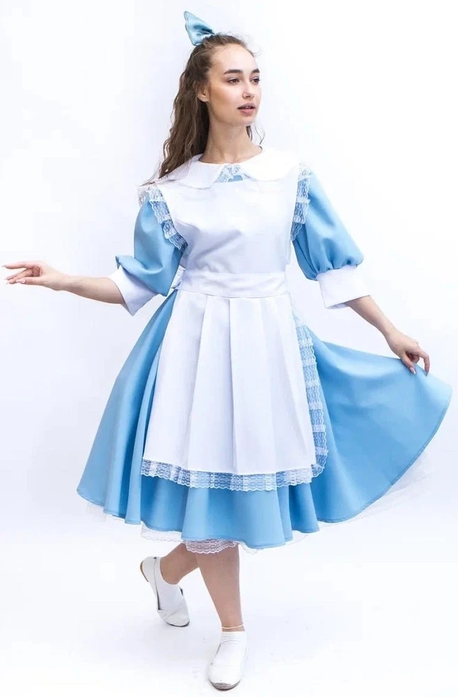 Карнавальный костюм Алиса в стране чудес Пуговка купить в интернет-магазине Wildberries