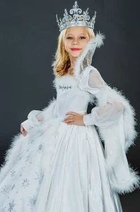 Карнавальный новогодний костюм «Снежная Королева» для девочки