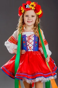 Маскарадный Национальный костюм «Украинский» для девочки