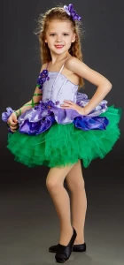 Маскарадный костюм Цветок «Фиалка» для девочки