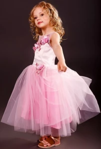 Детское «Нарядное Платье» (розовое) для девочек