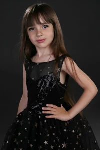 Детское «Нарядное Платье» (чёрное) для девочек