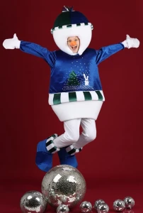 Аниматорский костюм «Снеговик» для взрослых