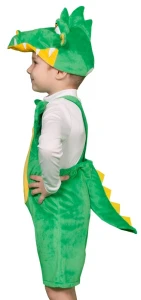 Карнавальный костюм «Дракончик» (зелёный) детский