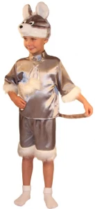 Карнавальный костюм «Мышонок» (серый) детский