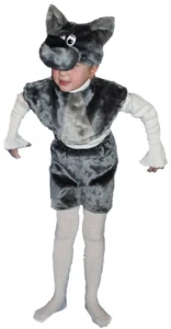 Маскарадный костюм «Волк» (мех) для мальчиков