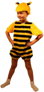 Карнавальный костюм «Пчелка» (мех) детский