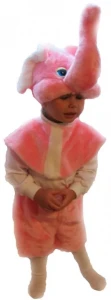Костюм карнавальный «Слон» (розовый) детский