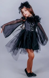 Детский карнавальный костюм «Ворона» для девочки