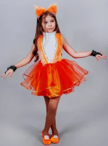 Детский карнавальный костюм «Лисичка» для девочки