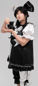 Аниматорский костюм «Клоунесса» (черно-белая) женский