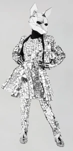 Зеркальный костюм «Лиса» женский