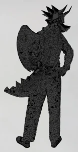 Зеркальный костюм «Дракоша» для взрослых