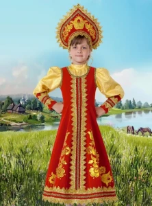 Русский Народный костюм «Сударушка» для девочек
