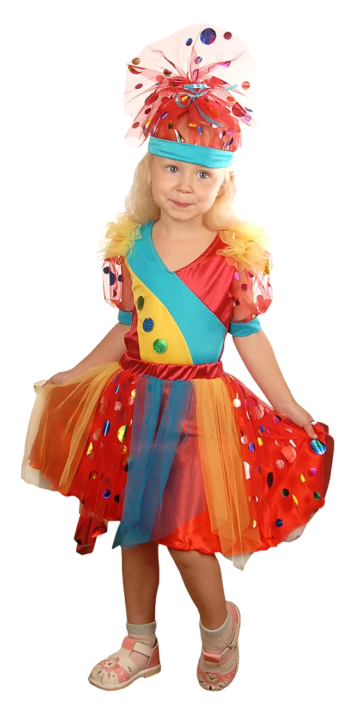 Карнавальный костюм Хлопушка «Яркая» для девочек