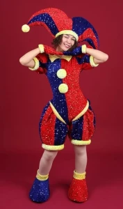 Аниматорский костюм «Помни» Pomni (пайетки) Удивительный Цифровой Цирк женский