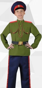 Карнавальный костюм «Казак Донской» (хаки) для мальчиков