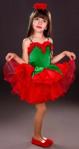Детский карнавальный костюм Цветок «Гвоздика»