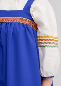 Русский Народный костюм «Барыня» в синем сарафане