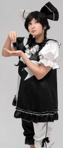 Костюм «Клоунесса» женский (чёрно-белый)