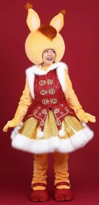 Аниматорский костюм Белочка «Новогодняя» женский