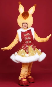 Аниматорский костюм Белочка «Новогодняя» женский