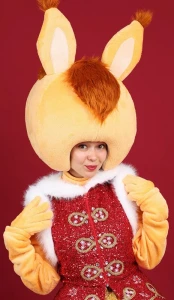 Аниматорский костюм Белочка «Новогодняя» женский