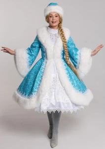 Новогодний костюм «Снегурочка» голубая