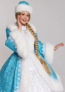 Новогодний костюм «Снегурочка» голубая