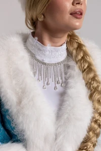 Новогодний костюм «Снегурочка» голубая