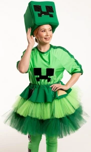 Аниматорский костюм Майнкрафт «Крипер» женский