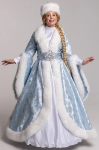 Новогодний костюм «Снегурочка» в длинном платье