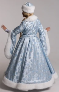 Новогодний костюм «Снегурочка» в длинном платье