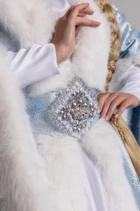 Новогодний костюм «Снегурочка» в длинном платье