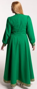 Платье «Русское Народное» зелёное с золотом