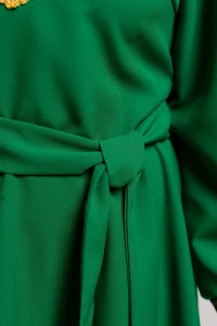 Платье «Русское Народное» зелёное с золотом