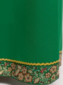 Платье «Русское Народное» зелёное с золотом