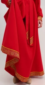 Платье «Русское Народное» красное с золотом