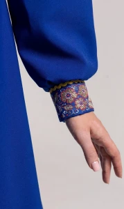 Платье «Русское Народное» синее с золотом