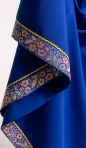 Платье «Русское Народное» синее с золотом