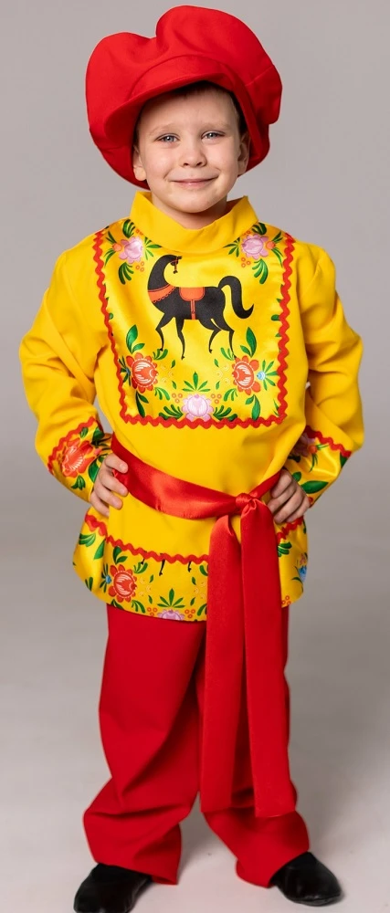 Русский Народный костюм «Городец» для мальчиков