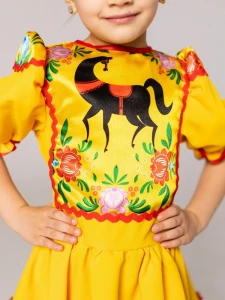 Русский Народный костюм «Городец» для девочек