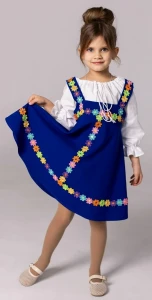 Русский Народный сарафан «Василёк» для девочек