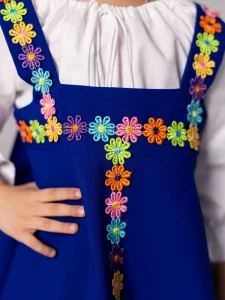 Русский Народный сарафан «Василёк» для девочек